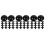60Pièces Fixation Câbles Silicone Noir Ventouse Réutilisable Murale 6