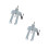 2Pièces Support Taille Erhu En Fer Argenté Ajustable Pour Jeu Debout 5