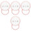 4Pièces Conteneurs Rose PP Pour Bébé Portable Voyage 5