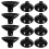 60Pièces Fixation Câbles Silicone Noir Ventouse Réutilisable Murale 2
