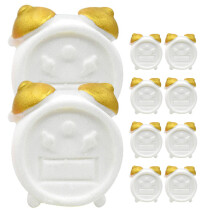 20Pièces Accessoires Maison Miniatures Réveils Blancs Résine Décor