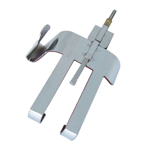 2Pièces Support Taille Erhu En Fer Argenté Ajustable Pour Jeu Debout