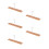 5Pièces Support Ceintures En Bois Beige Multi-Slots Pour Usage Maison 3