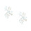 2Pièces Manchettes D'oreilles Fleurs Multicolores Perçage 7