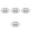 4Pièces Plaques Ouvert Fermé Bois Double-Face Décor Porte Simple 5