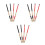 6Paires Baguettes Percussion Bambou Mousse Multicolores Pour Batteurs 10
