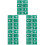 20Pièces Stickers Sortie Secours Vert Aluminium Auto-Adhésifs Durable 8