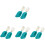 4Ensembles Couverts Bébé Silicone Vert Assiette Entrée Apprentissage 3