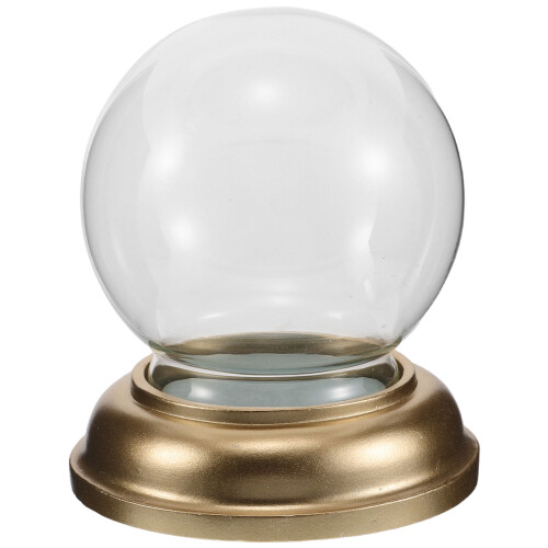 Globe De Neige Vide En Verre Transparent Support