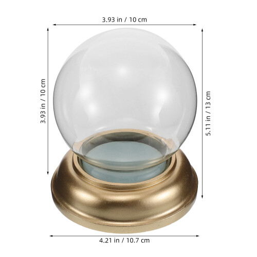 Globe De Neige Vide En Verre Transparent Support 1