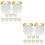 20Pièces Accessoires Maison Miniatures Réveils Blancs Résine Décor 8