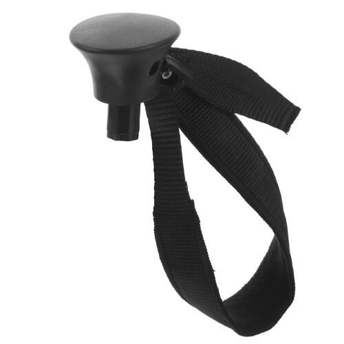 4Pcs Adjustable Ski Pole Wrist Straps Black Comfortable Trekking Bands 2