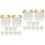 20Pièces Accessoires Maison Miniatures Réveils Blancs Résine Décor 6