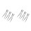 12Pièces Sangles Élastiques Pour Enfants Noir Anti-Perte Ski 8