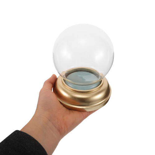Globe De Neige Vide En Verre Transparent Support 2
