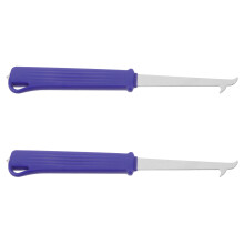 10Pièces Nettoyeur Jardin Bleu En Plastique Acier Durable