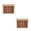 2Pièces Support À En Bois Khaki Pour Petite 6