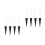 8Pièces Support Bouquet Noir Pour Mariage Occasions 6