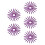 100Pièces Nylon Filetées Fléchettes Violet Kit Remplacement Pro 6