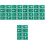 20Pièces Stickers Sortie Secours Vert Aluminium Auto-Adhésifs Durable 6