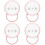 4Pièces Conteneurs Rose PP Pour Bébé Portable Voyage 7