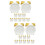 20Pièces Accessoires Maison Miniatures Réveils Blancs Résine Décor 9