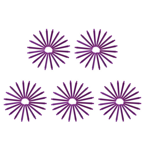 100Pièces Nylon Filetées Fléchettes Violet Kit Remplacement Pro 2