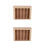 2Pièces Support À En Bois Khaki Pour Petite 3