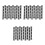 30Pièces Clips De Serrure Pour Couvercle De Noir Hdpe 5