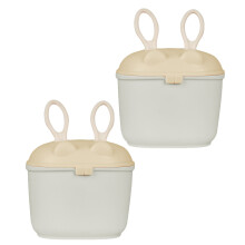 4Pièces Boîte Formule Bébé PP Khaki Séparateur Hygiénique