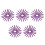100Pièces Nylon Filetées Fléchettes Violet Kit Remplacement Pro 5