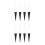 8Pièces Support Bouquet Noir Pour Mariage Occasions 5