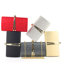 2Pièces Sac À Main Chaîne Rouge Pochette Soirée Femme Classique
