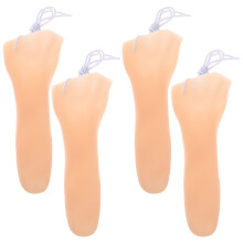 12Pièces Nez Longs Cosplay En Vinyle Beige Réutilisables Et Résistants