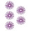 100Pièces Nylon Filetées Fléchettes Violet Kit Remplacement Pro 4