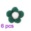 6Pièces Décoration DIY Vert Boules Laine Feutrée 5 1