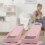2Ensembles Mini Stepper Rose Usage Fitness Pédale Simple 5