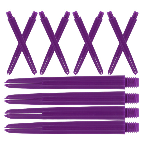 100Pièces Nylon Filetées Fléchettes Violet Kit Remplacement Pro 1
