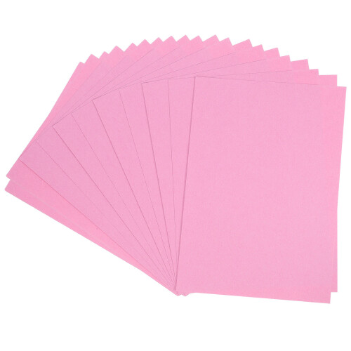 100Pièces Papier Rigide Rose Pour Loisirs Créatifs École Et Maison