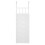 2Pcs Retractable Wardrobe Partition Shelf White Plastic Storage Rack 1