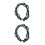 2Pcs Heavy Duty Infant Swing Chains Dark Green Coated Iron Replacement 5