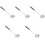 5Pièces Cuillères Spaghetti Bois Acier Multi-Usage Filtrantes 5