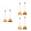 6Pièces Balai Pelle Mini De Ménage Enfant Design Orange 8