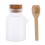 2Pcs Small Plastic Storage Bottles with Cork for Cosmetics and Spices 3