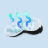 8Pcs Eye Masks Blue Cotton Light Blocking Sleep for Infants 5