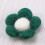 6Pièces Décoration DIY Vert Boules Laine Feutrée 5 9