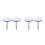 4Pcs Brass Bathroom Sink Plug Flat Seal Tub Drain Replacement 10