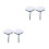 4Pcs Brass Bathroom Sink Plug Flat Seal Tub Drain Replacement 4