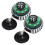 4Pcs Multi-Color ABS Vehicle Dash Compass Suction Cup Compact Design 1