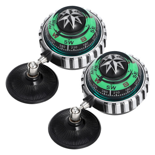4Pcs Multi-Color ABS Vehicle Dash Compass Suction Cup Compact Design